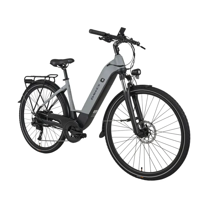 Dawes Spire 2.0 Cues Low Step Electric Hybrid Bike in Light Grey/Black-1