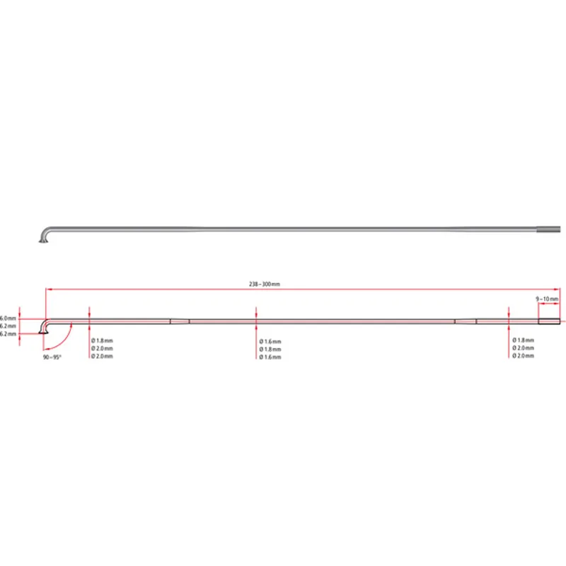 DT Swiss Competition Race 248mm J-bend Spoke 100-box in Black-1