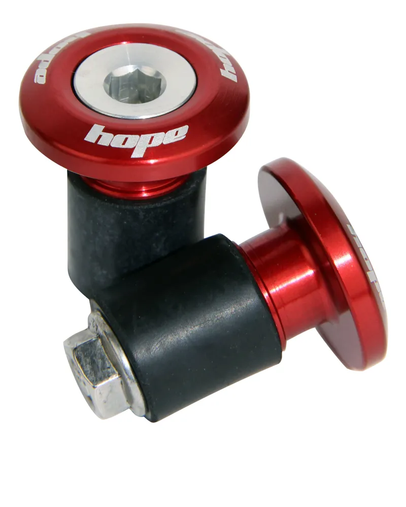 Hope Grip Doctor Handlebar Plugs in Red