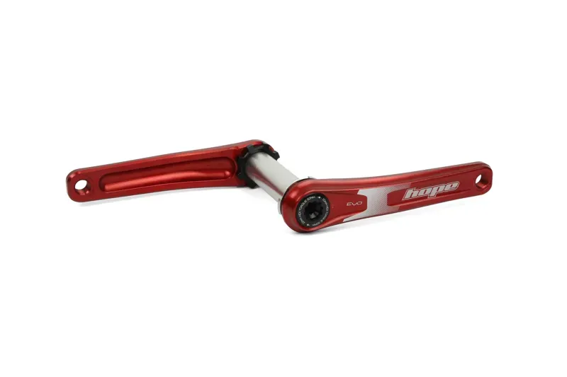 Hope EVO 170mm Crankset w/o Spider in Red